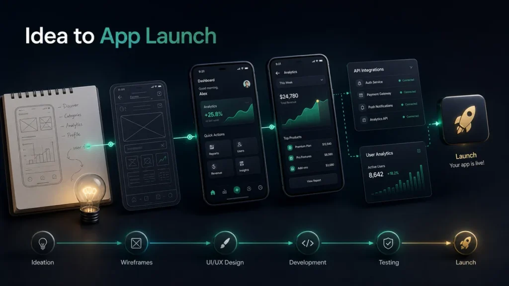 Featured image for Mobile App Development From Idea to Launch