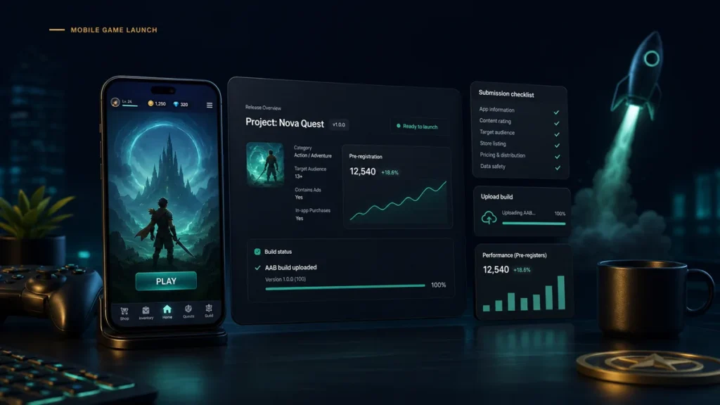 Featured image for How to Launch a Mobile Game on Google Play in 2026