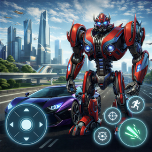 Robot Car Transform Fight Game